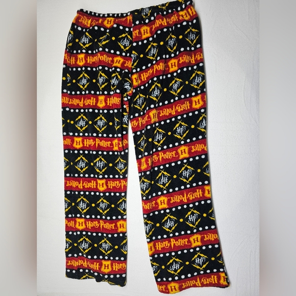 Harry Potter Pajama Pants Fleece Sleepwear Hogwarts Loungewear - Picture 2 of 9